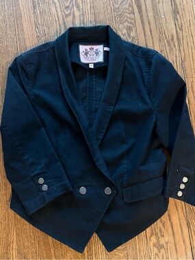 Juicy Couture women’s black blazer with silver buttons